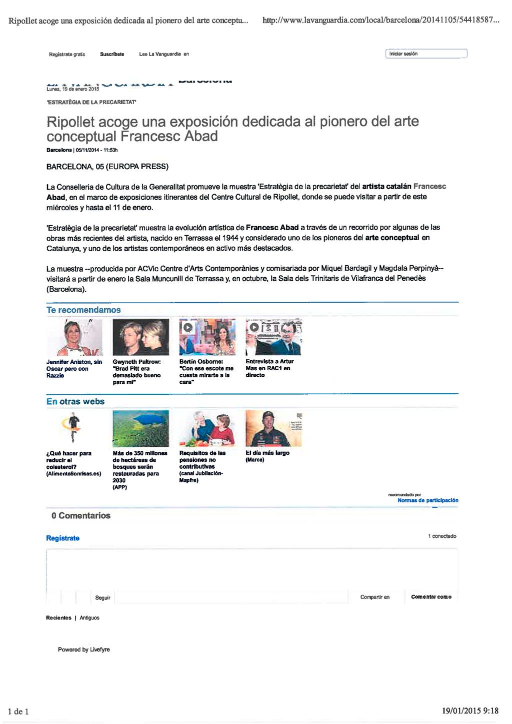 19.01.2015 lavanguardia
