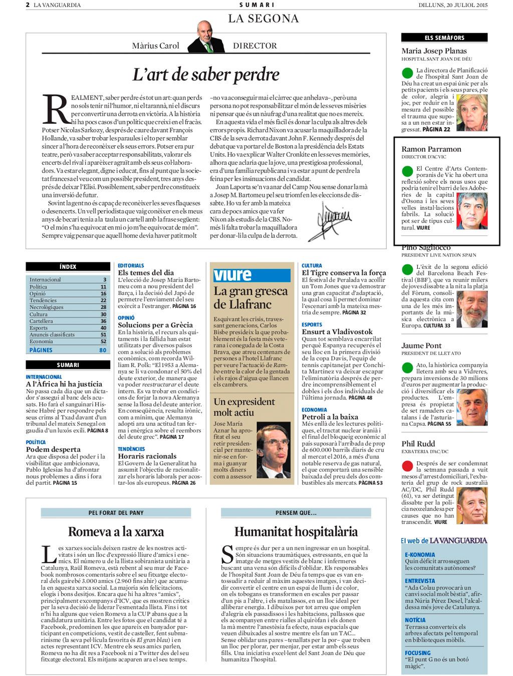 20.07.2015 la vanguardia el semafor