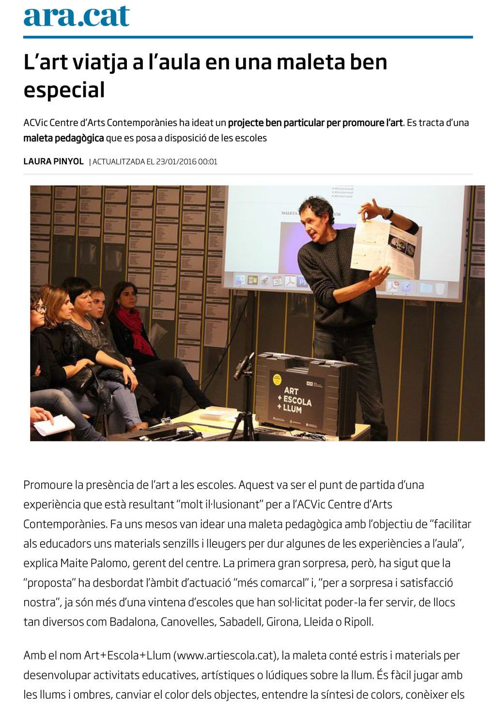 23.01.2016 criatures diari ara