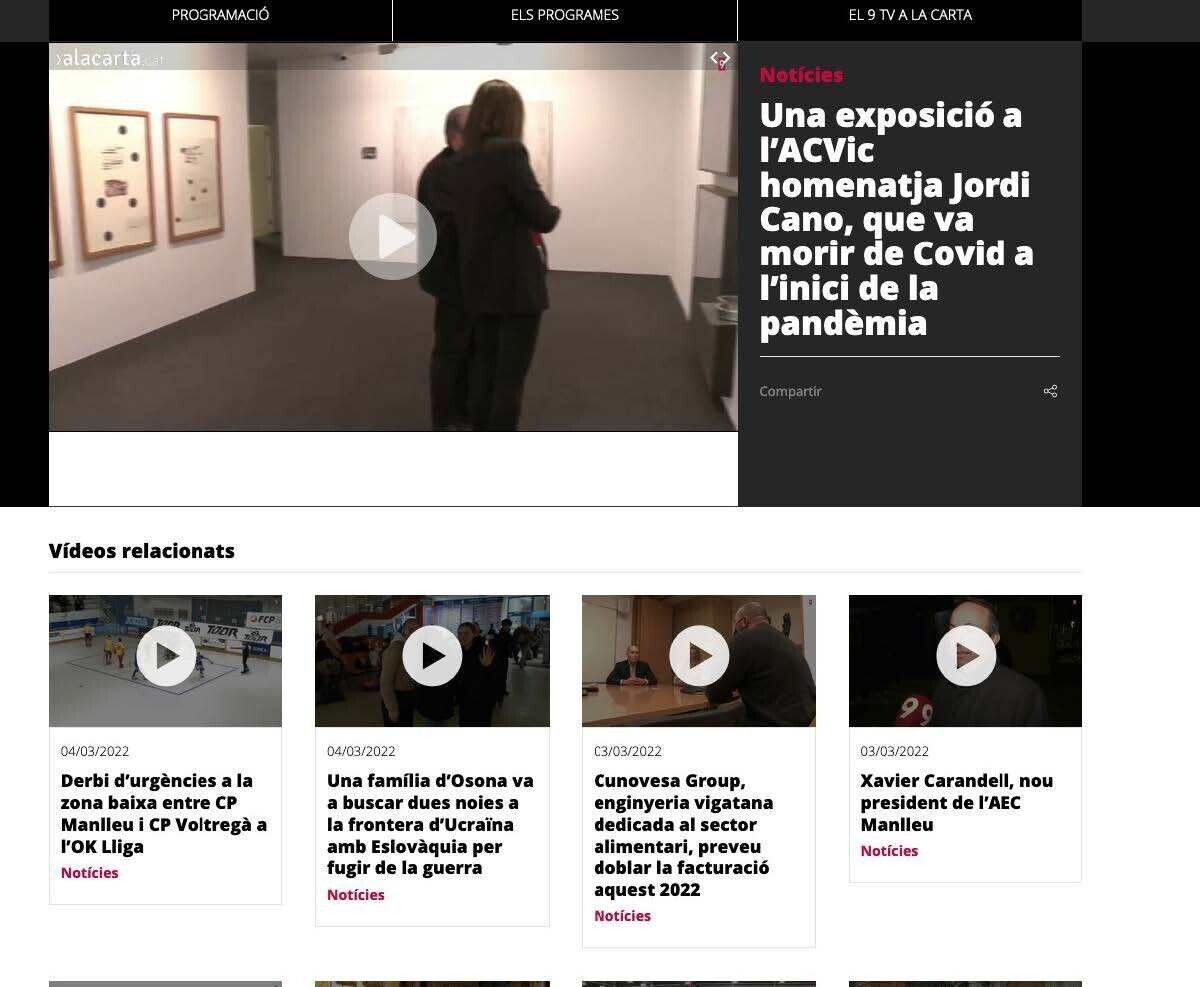 03.02.22 el9tv ACVIC homenatja jordi cano